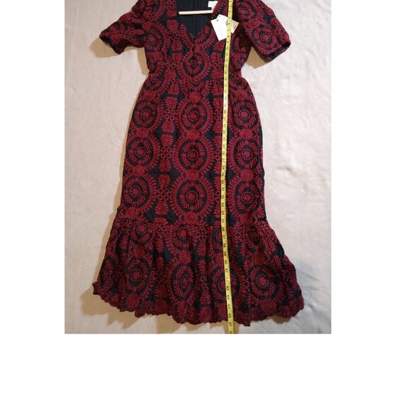 NWT! Adelyn Rae Dress ONLY $69! RETAIL $158! Midi Eyelet Embroidered Sz S - Picture 8 of 8